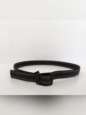 Bison Designs Stealth Black Buckle Belt - M